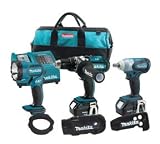 Tools : Makita Power Tools LXT7L - 18V Li-Ion Kit:1/2' Impact Wre - Makita Power Tools - LXT7L