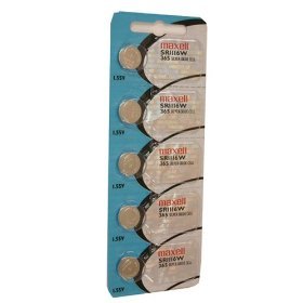 Maxell Watch Battery Button Cell SR1116W 365 Pack of 5 Batteries