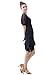 Colorfulworldstore ladies Latin salsa cha cha tango Ballroom Dance Dress-mesh sleeves+Slim Irregular unilateral