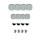 Hearthstone Square 16-Piece Set Service for 4, Eco Honesty