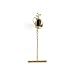 Black Coral Tie Tack in 14K Yellow Gold