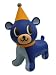 Oggetto modern pets dreaming bear dog Basic Blue(オジェット モダンペット ドリーミングベアードッグ ベーシックブルー)