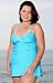 Beach Belle Turquoise Plus Size Sweetheart Twist Front Bandeau Swimdress - Plus Size Swimwear Plus Size Swimsuits