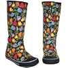 Sugar Lean Pocket Flowers Black Vegan Boot