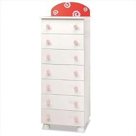 Azur Birikino Line Roby Tall Chest of Drawers