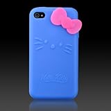 Hello Kitty Blue Silicone w bow (bow color may vary) "Flexa" silicone case  ....