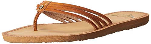 Roxy Women's Riviera Flip Flop, Tan, 8 M US