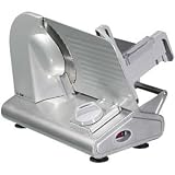Clatronic - Ma 2964 - Trancheuse - Grandes Lames en Acier Inoxydable - Lame Dentelée Universelle - Chariot en Métal - 200 Watts