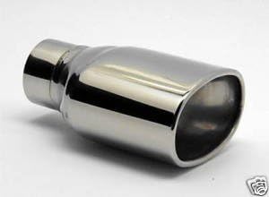 Exhaust Tip Stainless Steel 5.5 X 3.5 Inlet 2.5 Wesdon Exhaust Tip
