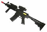 Fully Automatic Electric M4a1 Airsoft Rifle W/flash, Scope and Laser.