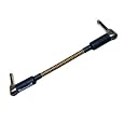 Spectraflex Braided Series Pedal Cable, Dual Right Angle Plugs, 9 Inch, Tweed