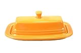 Fiesta Tangerine 494 7-Inch Covered Butter Dish