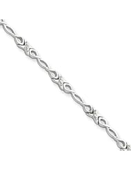 Sterling Silver Diamond Bracelet
