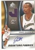 2009-10 SP Game Used Signature Fabrics #SFJC Javaris Crittenton - Washington Wizards (Autographed Card - Piece of Authentic Game-Worn Jersey) (Basketball Cards)