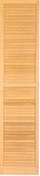 18X47 Exterior White Pine Louver Shutter Blinds [CAPITOL CITY LUMBER]