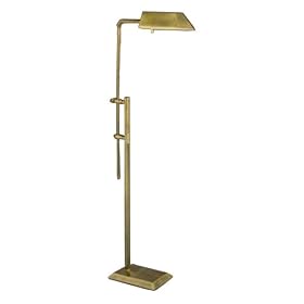 Adjustable Antique Brass Pharmacy Floor Lamp by Kichler