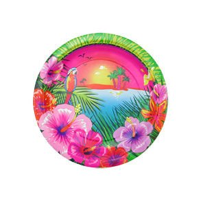 7 Luau Plates