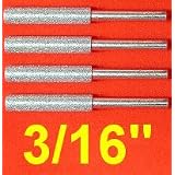 4x 3 16 DIAMOND CHAINSAW SHARPENER BURR 1 8 Shank by Unknown