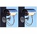 2 Bullet Outdoor Fake Security Cameras with LED Light