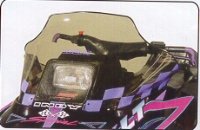 POL Indy 1988-98 Mid Smoke W/Purple Checks Cobra Windshield
