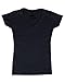 Shop4Ever® Bride Black Women's V-Neck T-shirt Wedding Shirts SLIM FIT
