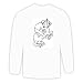 Long Sleeve T-shirt with man, black and white, United States, horse, Northwest, stallion, equine, riding