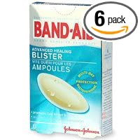 Band-Aid Brand Adhesive Bandages, Advanced Healing Blister Cushions, Multi-Day Protection, 6-Count Boxes (Pack of 6)