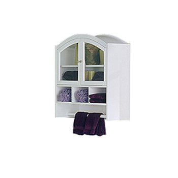 Arch Top Wall Cabinet- White by Southern Enterprises Inc.
