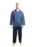 Mens Printed Poly Cotton Pyjama Suit, Various Prints & Sizes [Clothing]