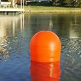 Aqua Lantern - 2 - AL20Buoy - 2 - Solar Lighted Marker Buoy - Orange - 21 H x 21.9 D in.