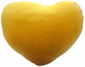 The Yellow Love and Hug Heart Shape Decorative Bed Pillow