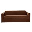 Casual Home Stretch Ribbed 2-pc. Sofa Slipcover - Oar Brown