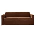 Casual Home Stretch Ribbed 2-pc. Loveseat Slipcover - Oar Brown