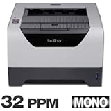 New Brother Mono Laser Printer W/ Duplexing 1200 X 1200 Dpi Resolution 32 P ....