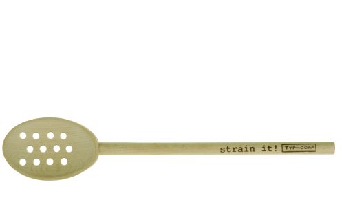 Typhoon Strain It Beech Wood Straining Spoon