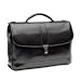 Johnston & Murphy Dividends Slimline Flap Briefcase - Black