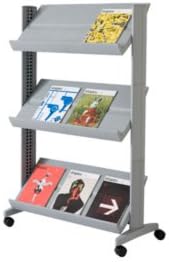 Paperflow Home Office Half-Sized Single Sided XL Literature Display Silver