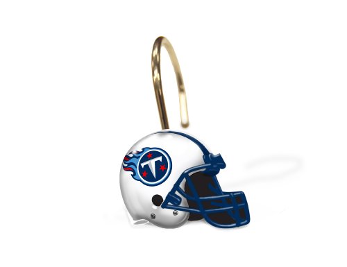 NFL Tennessee Titans Set of 12 Shower Curtain Rings