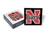 Set of 4 Ceramic Coasters (4x4) Huskers Coaster Set Nebraska Cornhuskers Beverage Drinkware
