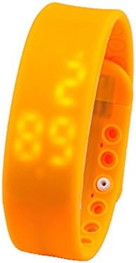CY WristWatch For Kids Support Sleep Monitor Real-time Temperature Display (Orange)