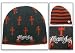 Mens MIAMI INK REVERSIBLE CROSSES Beanie - Black