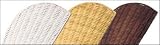 Casablanca Fan Blade Set B26B-WR Five, 21.25" South Seas White Rattan Paddle Style, Badge Blades