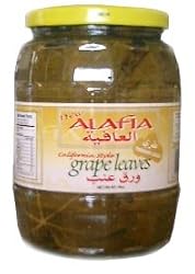California Style Grape Leaves (alafia) 2lb jar, DR.WT. 16oz
