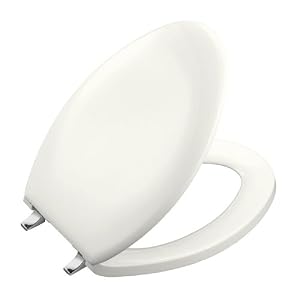 KOHLER K-4685-CP-0 Bancroft Elongated Toilet Seat, White by Kohler