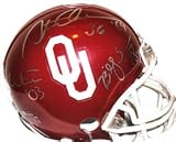 Jason White, Billy Sims, Steve Owens Autographed Oklahoma Sooners NCAA Mini Helmet