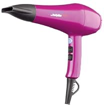 Babyliss Pro Powerlite Hot Pink Super Lightweight Ionic Tourmaline Hairdryer