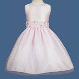 Little Girls Flower Girl Dress PINK Special Occasion LITO Wedding Easter 12M-7