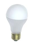 60 Watt A19 Shape Silver Bowl Inside Frost Incandescent Light Bulb / Up Reflecting Light Bulb / 60A19 Silver Bowl
