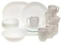 Corelle Livingware Just White 34-Piece Dinnerware Set, Service for 8