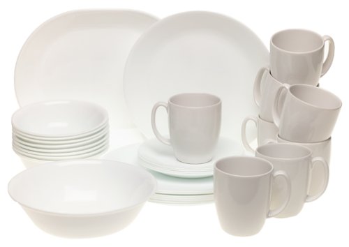 Just White 34pc Dinnerware Set